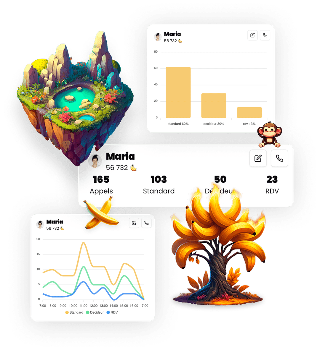 Objets du jeu Dyson avec des statistiques